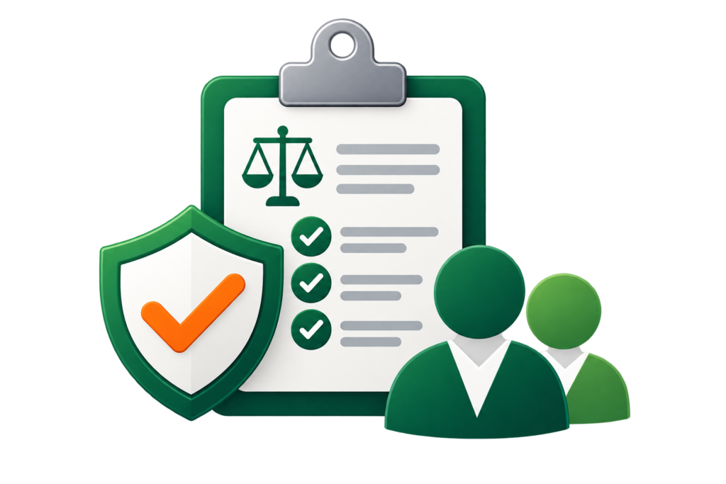 HR compliance and employee relations support with workplace policies, documentation, risk management, and employee guidance